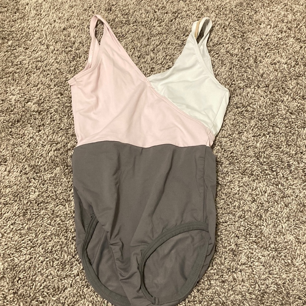 Eleve Pink crossover Dance Leotard